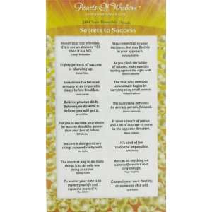   Pearls of Wisdom Reusable Decals   Secrets to Success 