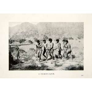  1909 Print Negrito Dance Mountains Philippines Aboriginal 