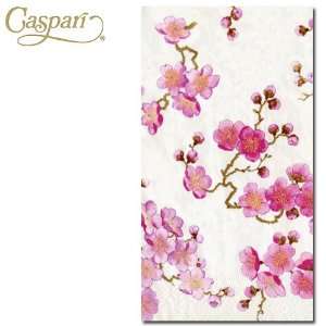  Caspari Paper Napkins 9020G Plum Blossom Guest Napkins 