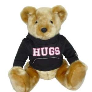  13 Plush Hoodie Bear   Black Sweatshirt with Hugs 