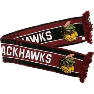  Chicago Blackhawks Old Time Hockey Fernie Knit Scarf 