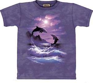 Dolphin* Romancing The Moon Shirt by The Mountain Sz M  