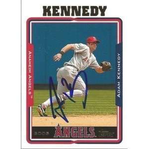   Kennedy Signed Los Angeles Angels 2005 Topps Card