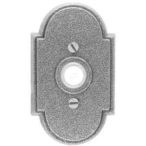  Emtek 2431US19 Flat Black Wrought Steel Doorbell 4 1/2 