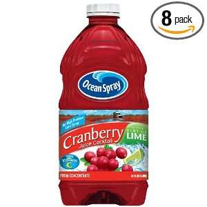 Ocean Spray Cranberry Juice Cocktail With Hint of Lime, 64 Ounce (Pack 