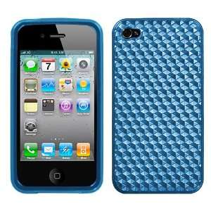  Dr Blue Cube (Silver) Candy Skin Cover for Apple iPhone 4 