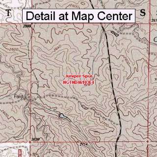  USGS Topographic Quadrangle Map   Juniper Spur, North 