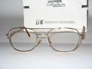 Auth. RANDOLPH Eng. Aviator eyeglasses frame, RE FGN,55  
