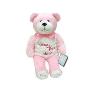  Bless This Child   Pink Teddy Bear Toys & Games