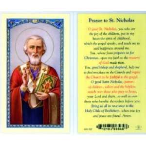  Prayer to St. Nicholas Holy Card   10 pack Everything 