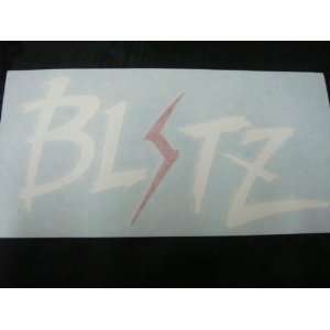  Blitz Racing Decal Sticker (New) White/red