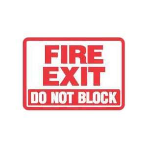  Fire Exit Do Not Block   10 x 7   OSHA warning magnetic 