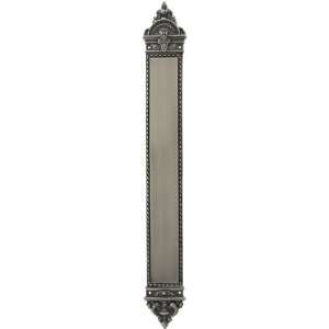  23 Blois Pattern Push Plate In Antique Pewter.