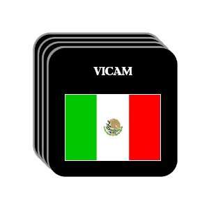  Mexico   VICAM Set of 4 Mini Mousepad Coasters 