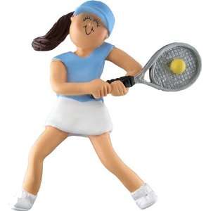  3165 Tennis Player Female Personalized Christmas Ornament 