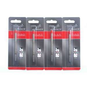  Parker   Quink 4 Red Ball Pen Refills in Blister or 