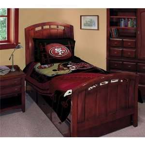   San Francisco 49ers Comforter, Pillowcase, Flat Sheet and Fitted Sheet