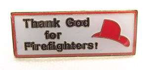 THANK GOD FOR FIREFIGHTERS Cap Hat Pin ~ RFS NSWFB CFA  