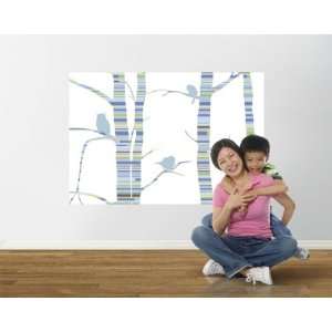  Calypso Forest Blue Green Easy Up Mural Baby