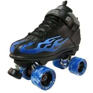 Rock skates Blue Flame Rock Speed Skates   black boot  