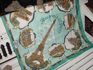   SCARF FRENCH FRANCE EIFFEL TOWER OPERA HOUSE +++++ EXCELLENT  