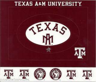 Texas A&M Cardstock Scrapbook Sticker FRAMES  