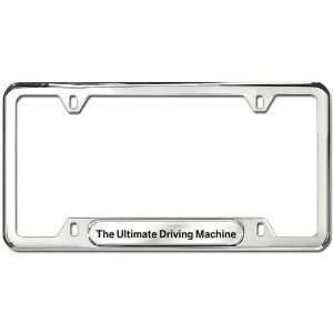 BMW Ultimate Driving Machine License Plate Frame   Stainless Steel