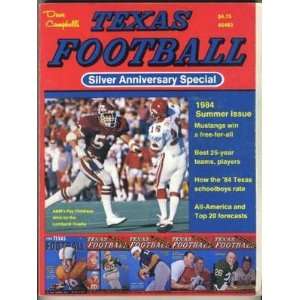  1986 Dave Campbells Texas Football Summer Issue Silver 