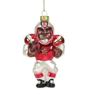  BSS   Maryland Terps NCAA Glass Player Ornament (4 African 