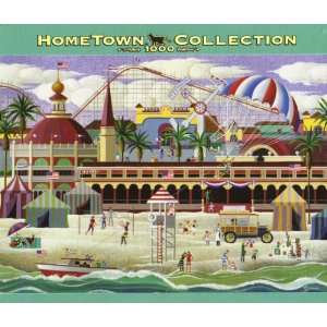  Hometown Collection Santa Cruz Holiday 1000 Piece Puzzle 
