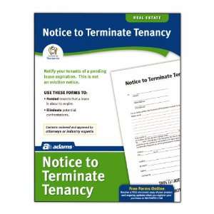  Adams Notice To Terminate Tenancy Form, 8.5 x 11 Inch 