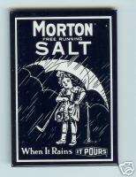 MORTON SALT pocket purse advertising Mirror Umbrella  