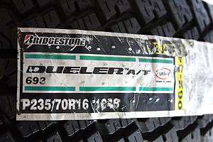 NEW 235/70/R16 104S Bridgestone Dueler A/T Tire  