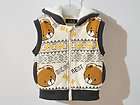 APPLIQUE QUILTED PADDED TEDDY BEAR VEST JACKET COAT 2,3,4,5 BOYS GIRLS