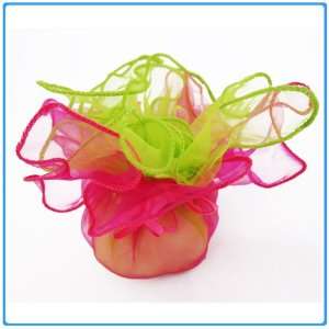   Party Favors   11 square   Fusia Pink and Green Arts, Crafts & Sewing