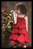 New Biscotti Unforgettable Red Ruffled Dress   4 5 6 6X  