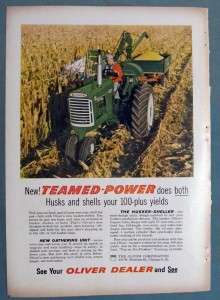   Tractor Ad Featuring the Oliver 880 New Teamed Power does both  