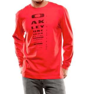 NWT*OAKLEY EYE PATCH LONGSLEEVE MENS T SHIRT*RED LINE*ALL SIZES 