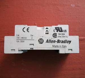 ALLEN BRADLEY 700 HN103 RELAY BASE SOCKET 10A 300V  