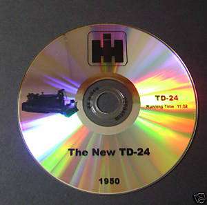 New International Harvester TD24 Crawler Sales DVD 1950  