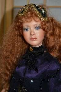 Kathleen Hill Nisha OOAK 25 inch porclain beautiful lady doll  