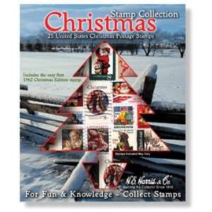   Stamp Collecting Pack   USA Christmas Stamps for Beginners Toys