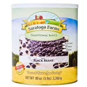 Saratoga Farms Dried Black Beans Grocery & Gourmet Food