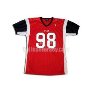  Red No. 98 Game Used Louisville Elijah James Football 