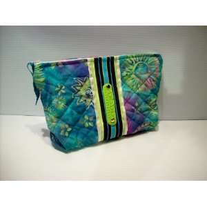  Teal and Blue Cosmetic Bag 