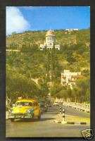 Haifa Taxi Cars Uno Avenue Israel 50s  