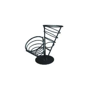   FCB22 2 Cone Wrought Iron Conical Bread Basket