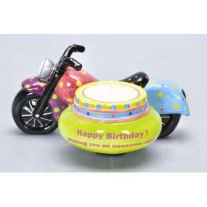  Gifts to Go   Birthday Bike Tea Light Holder