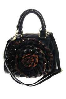 Steve Madden NEW Embellished Satchel Medium Handbag Black Bag  