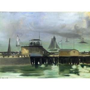   Edouard Manet   24 x 18 inches   The Jetty at Boulo